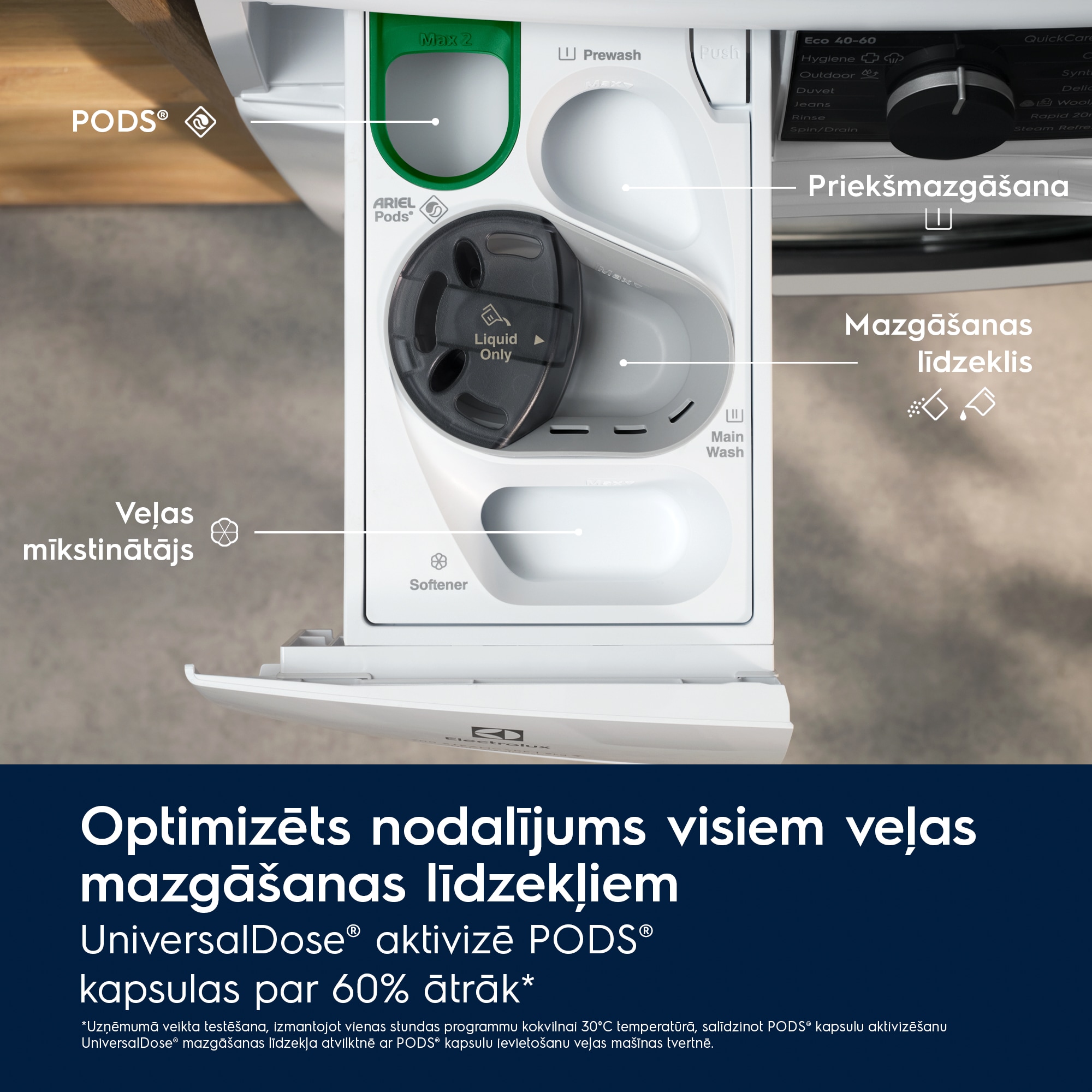 Electrolux - Priekšas ielādes veļas mašīna - EW7FG4492UDE