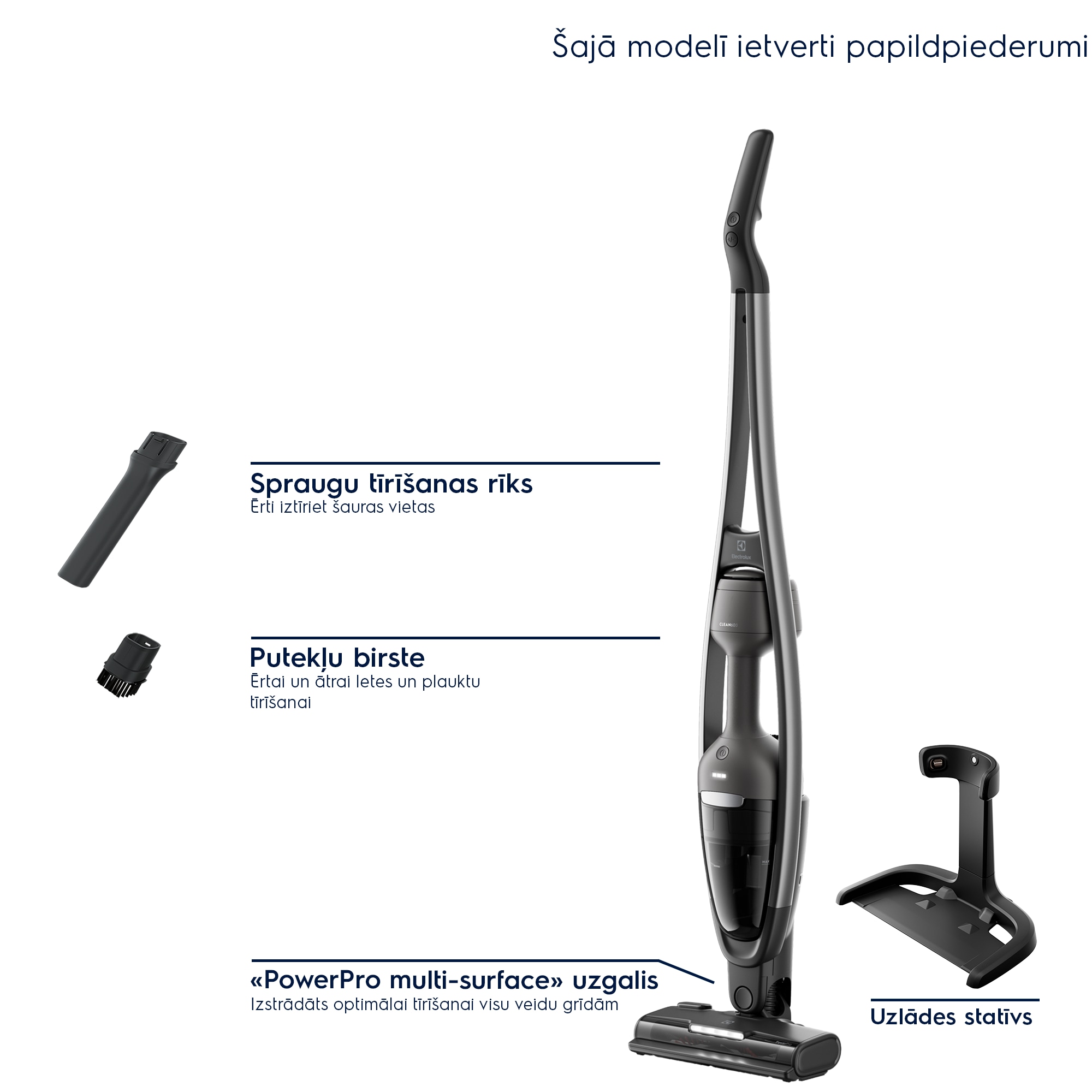 Electrolux - Bezvadu putekļsūcējs - ES62CB25DH