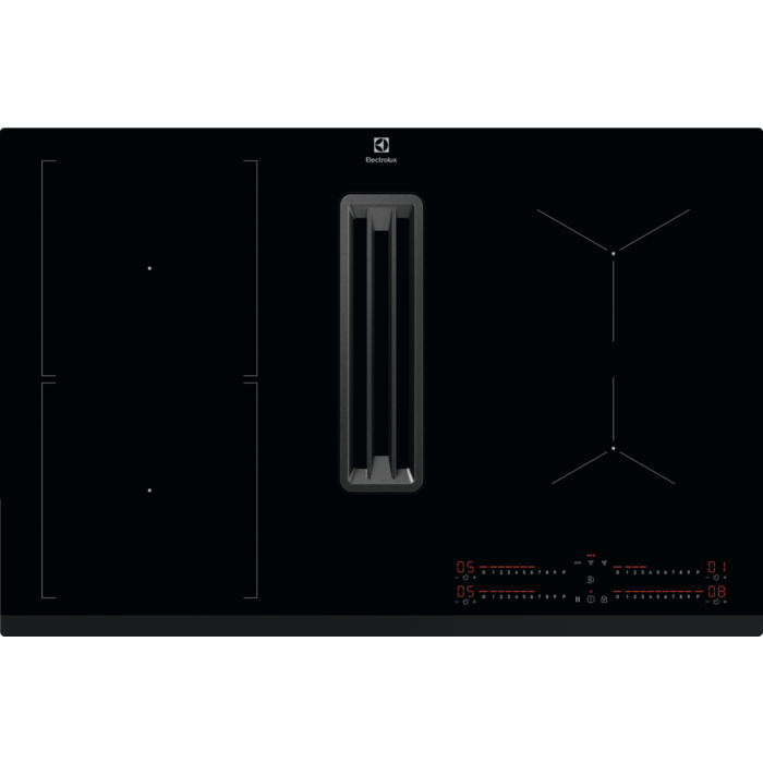 Electrolux - Plīts virsma ar iebūvētu nosūcēju - KCC83443