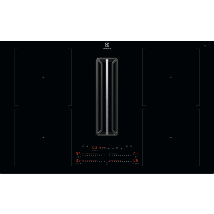 Electrolux - Plīts virsma ar iebūvētu nosūcēju - KCC84453CK